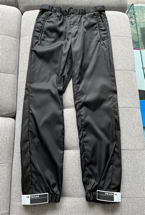 prada re-nylon pants|prada nylon gabardine track pants.